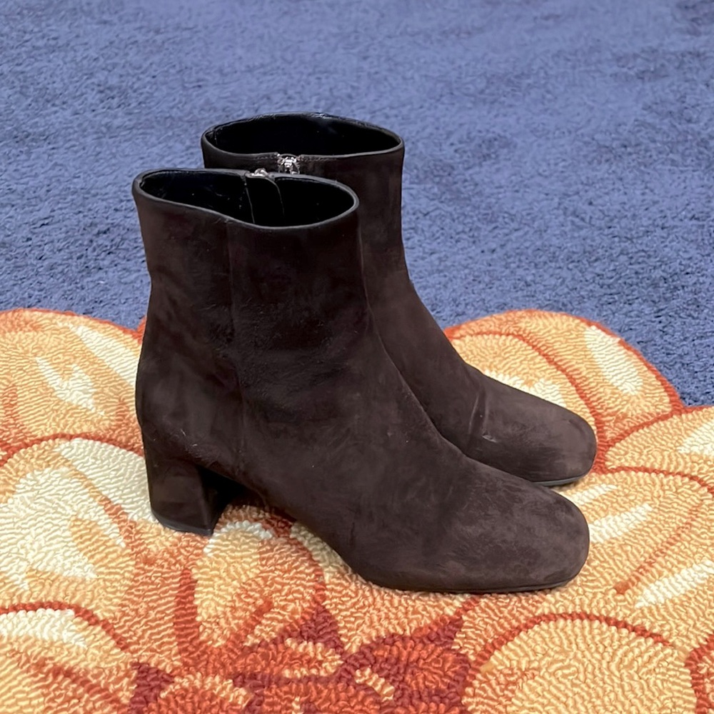 Prada Suede Ankle Sock Boots Size 38 (8)